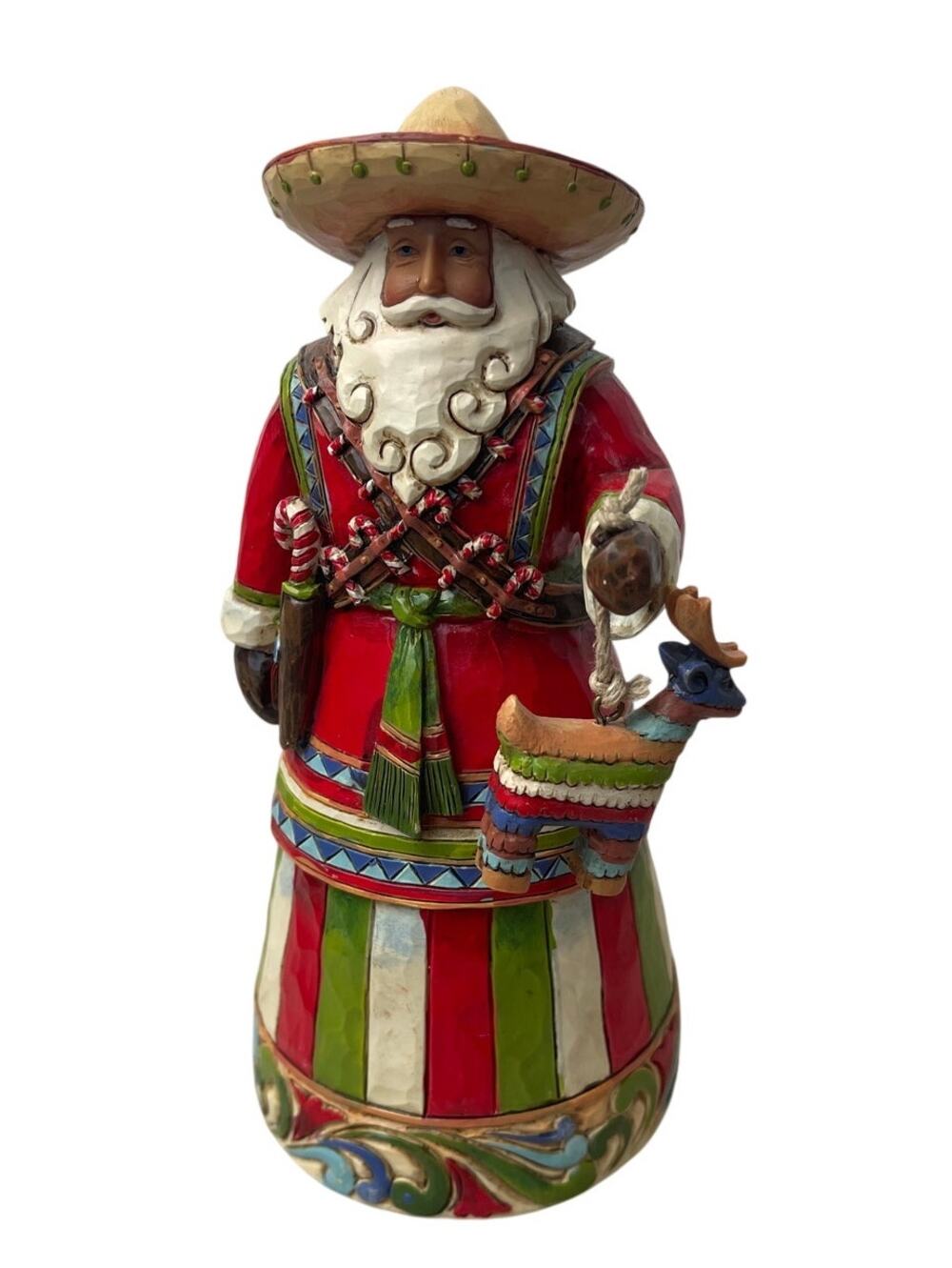 Santa Mexican Jim Shore Heartwood Creek Feliz Navidad 4027705 Piñata 2012 VTG 8"